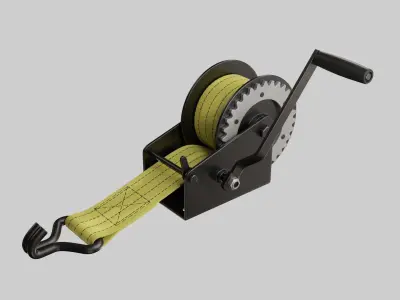 Manual winch 3D model