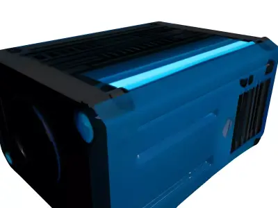 SciFi Industrial Projector Low-poly 3D model