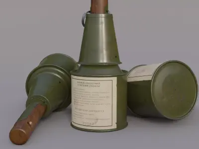 RPG 43 Soviet Grenade Low-poly 3D model
