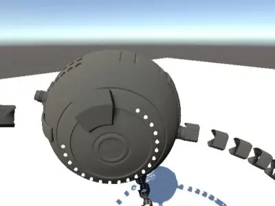 Magnetic IK Robot 3D model