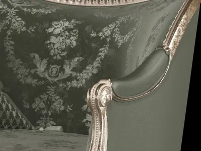 RONALD PHILLIPS Brocket armchair 3D model