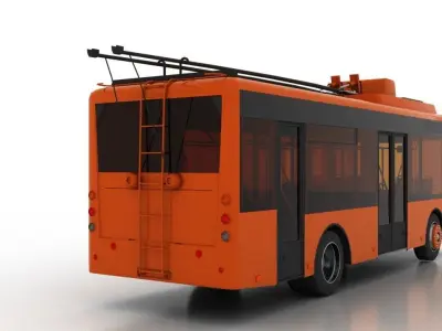Trolleybus Bogdan T50110 3D model