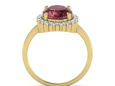 Women ring 3dm Render details 3D print model