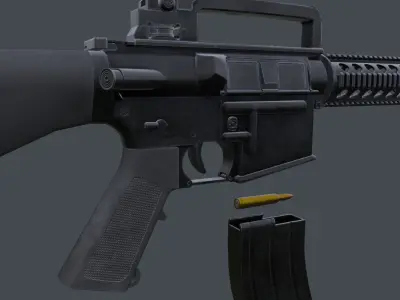 M16A4 rifle 3D model