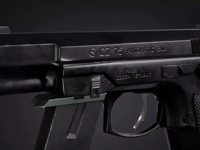 CZ75 Automatic Gun Low-poly 3D model