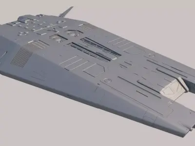 Sci Fi Dropship 3D model purchase