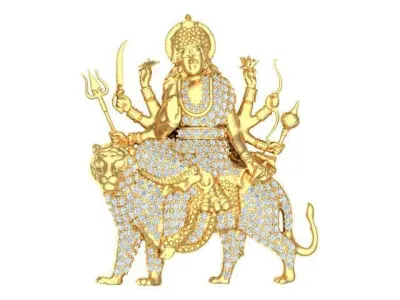 Sherawali Durga Mataji  3D print model