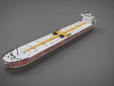 Tanker Ship Low-poly 3D model purchase