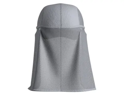 Mesh Detachable Hat 3D model