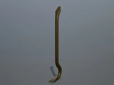 Crowbar hook Low-poly 3D model shop