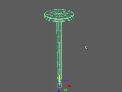 Nails metal nail 3D model