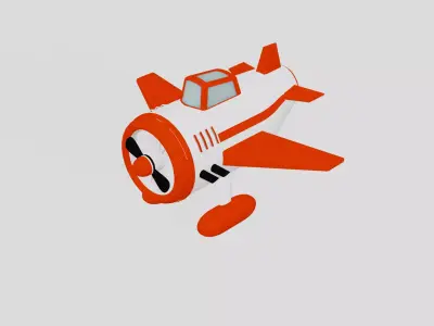 Airplane toy 3D model purchase