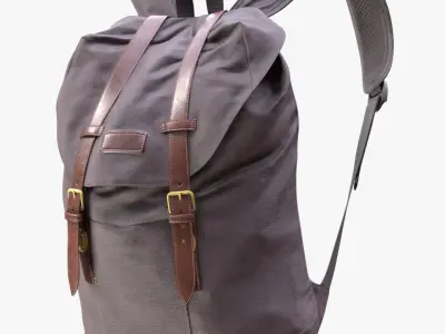Man and Woman in Backpack 56 3D model