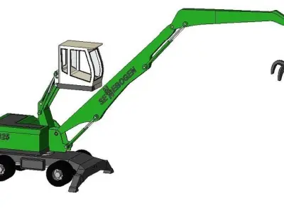 Material Handler Sennebogen 825 Free 3D model