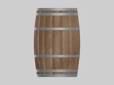 Medium Toasted Firkin Barrel 3D model