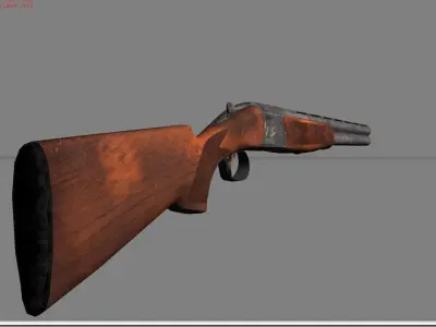 Baretta 686 Low-poly 3D model