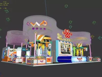 Exhibition - Size - 18X15-3DMAX2009-0021 3D model