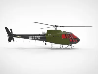 Eurocopter AS350 3D model