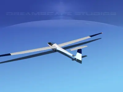 Glaser Dirks DG-200 15-metre Sailplane V08 3D model