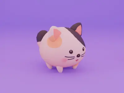 Cute Stylized Animals Collection Low-poly 3D model