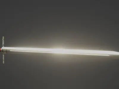 Stylized Sword low-poly game ready Free low-poly 3D model