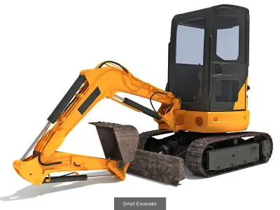 Heavy Construction Machinery 3D Model Pack
