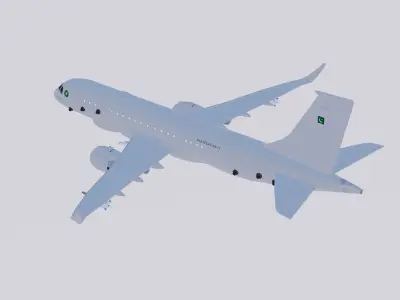 Embraer Sea Sultan 1000 Low-poly 3D model
