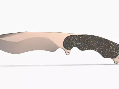 Knife 3D model 16