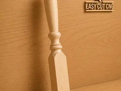 Wooden Furniture Leg CNC 3D Model 3D model