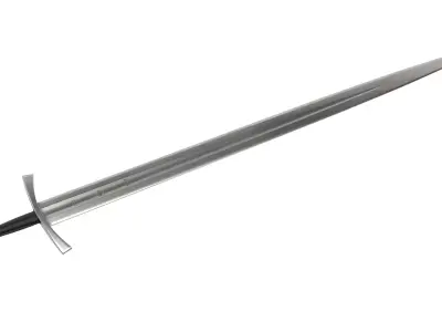 Knightly Sword Low-poly 3D model
