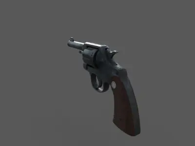 Police Gun Low-poly 3D model