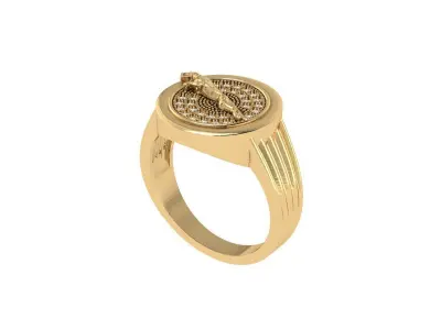 Panther Ring 3D print model