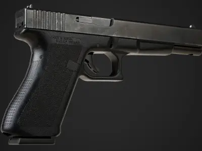 G17L Pistol - Game Ready Low-poly 3D model