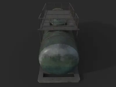 Fuel Tank Diesel Low-poly 3D model