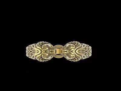 Lion Band and Ring 3D print model