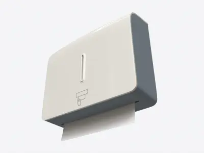 Bathroom Tissue Dispenser Wall-Mounted 3D model