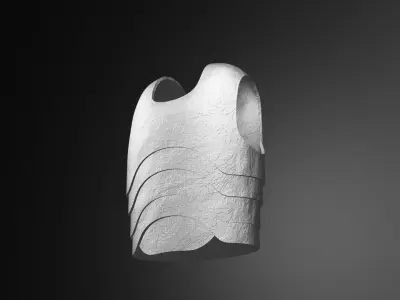 Chest Plate Free low-poly 3D model
