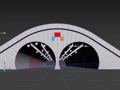 Ovit Land Transportation  Highway Tunnel 3D model