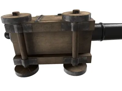 Antique Cannon - Ship Cannon - Pirate Cannon 3D model