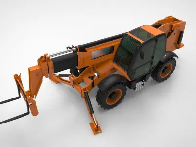 Telehandler forklift 3D model purchase