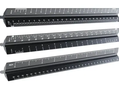 Architectural Scale Ruler 3D model