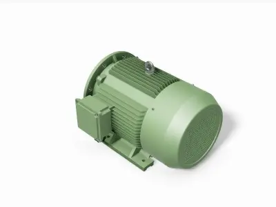 225S B35 Right IEC electric motor - 3D CAD model 3D model