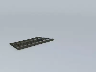 Eco Rail Roadway Rail/Tram Track L/Point Old Steam Days Free 3D model