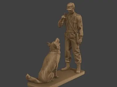 Czechoslovak communist Police K9 005 3D print model