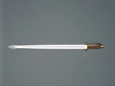 game ready low poly sword Free low-poly 3D model get