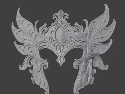 ELEGANT FAE MASK 3D print model