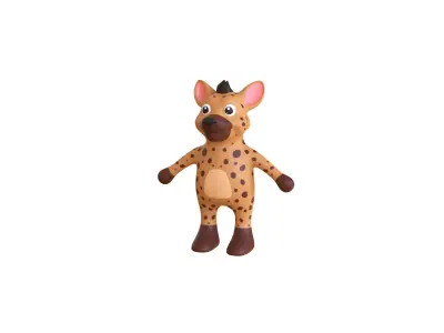 High-Quality 3D Cute Hyena for Games  Low-poly 3D model