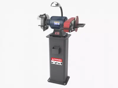 Bench Grinder Low-poly 3D model buy