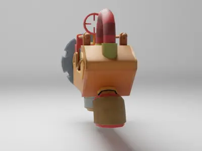 Slime Gun Low-poly 3D model