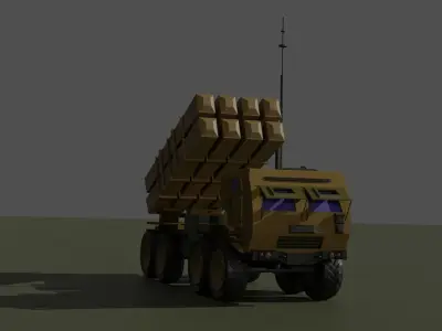 MIM-104 Patriot Low-poly 3D model get